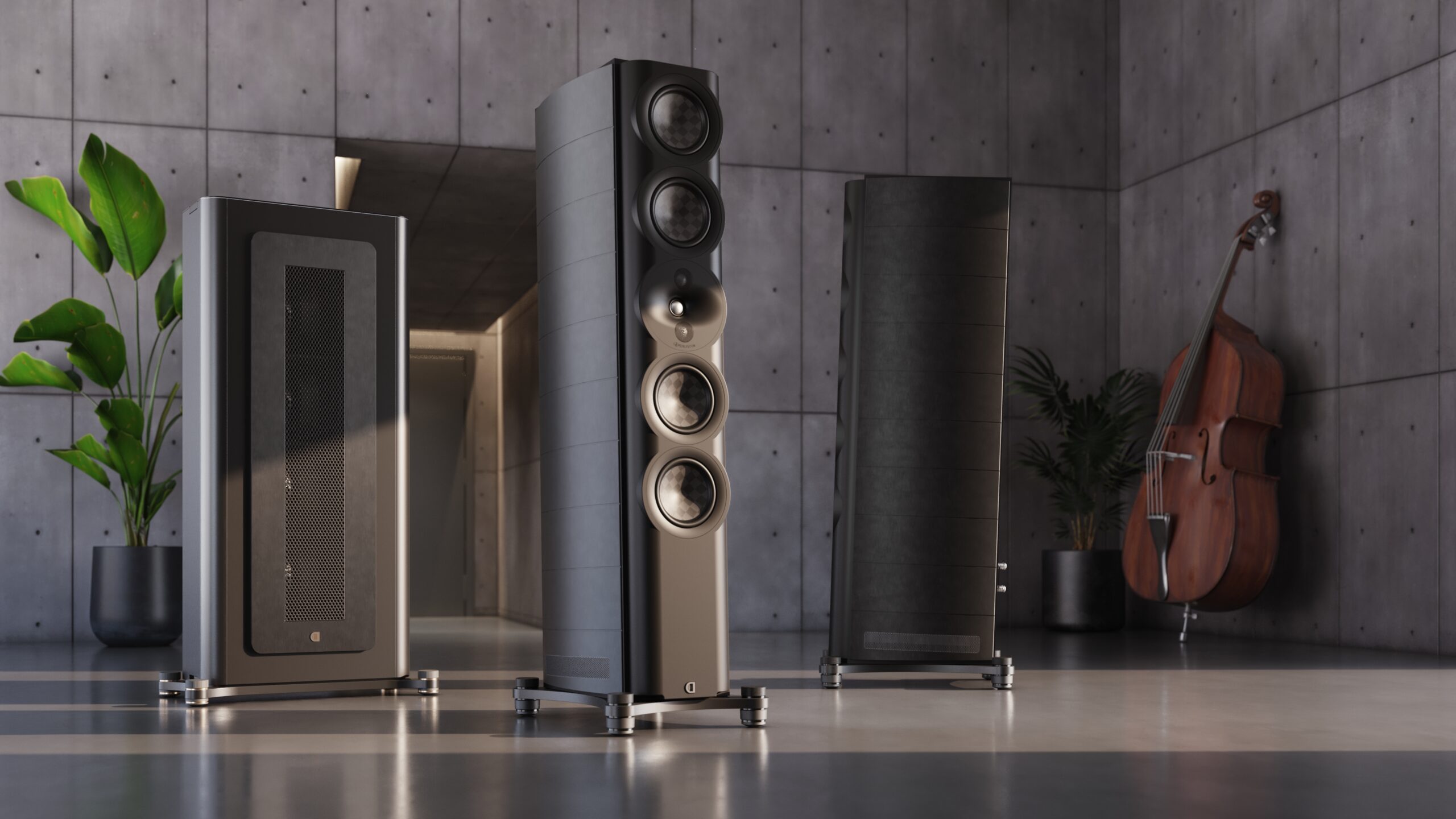 Perlisten THX Dominus loudspeakers in a luxury listening room