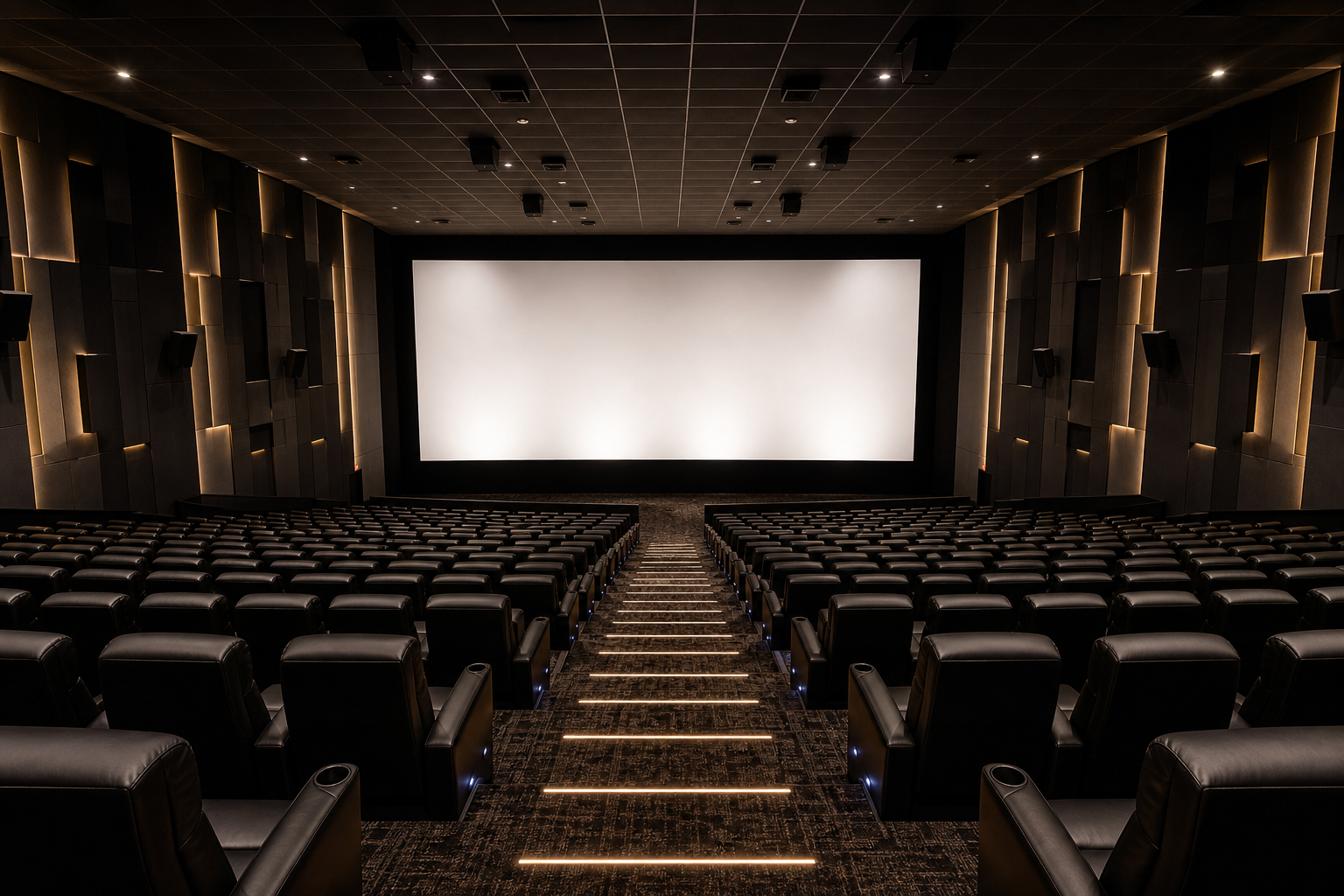 Commercial movie theatre installation