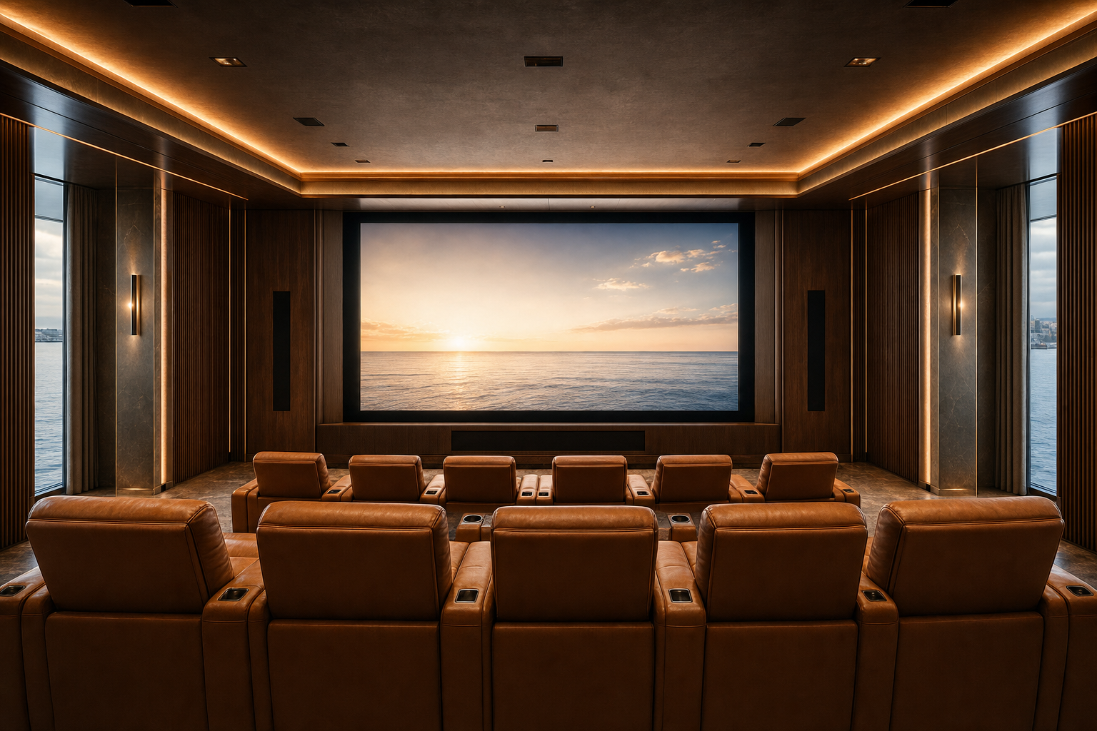 Harbour View Cinema commercial theatre installation
