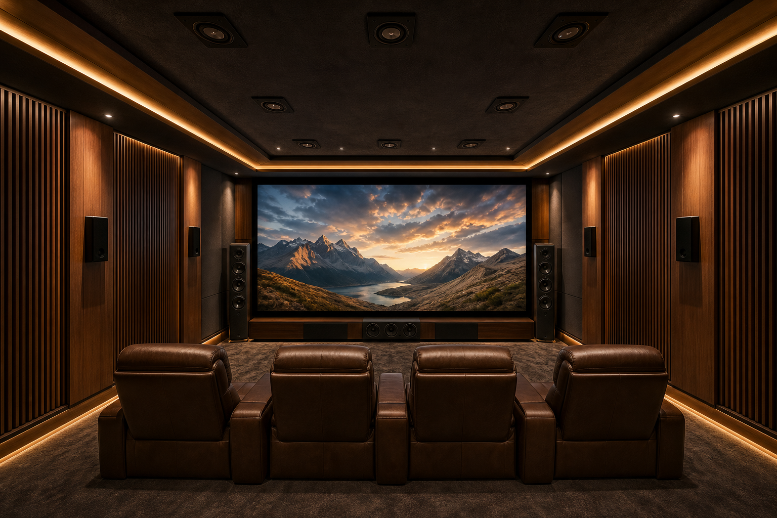 Hyderabad Villa private cinema screening room